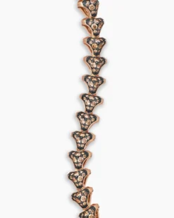 Armory® Link Bracelet 18K Rose Gold with Cognac Diamonds, 9.5mm