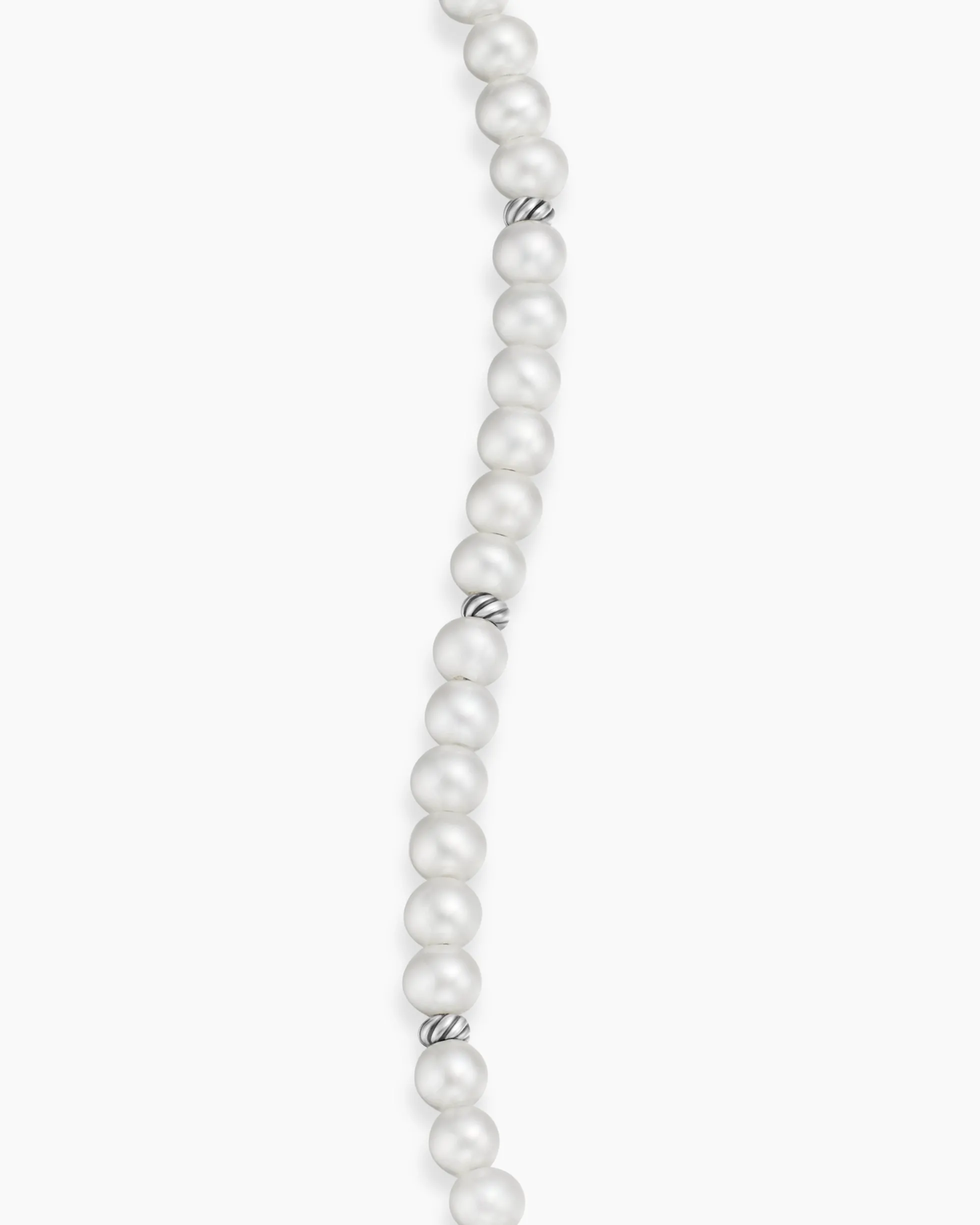 Bijoux Spiritual Beads Bracelet Pearls and Sterling Silver, 4mm