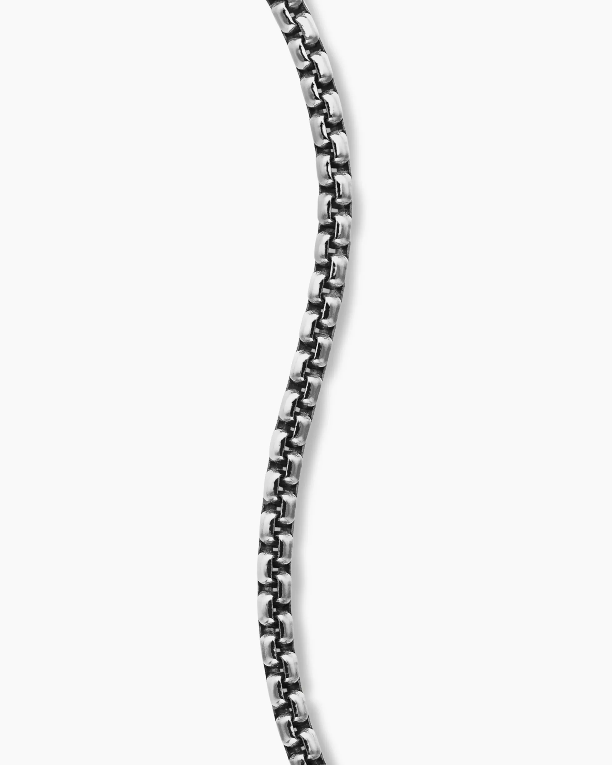 Box Chain Bracelet Sterling Silver, 3.6mm