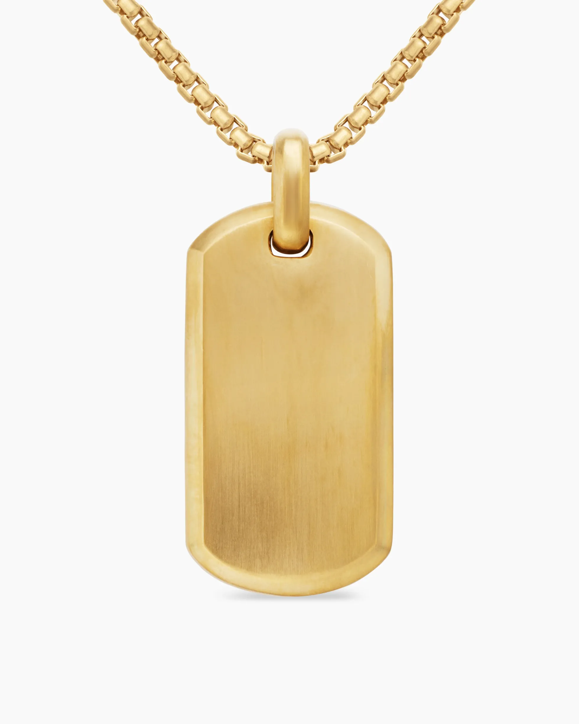 Chevron Tag 18K Yellow Gold, 35mm