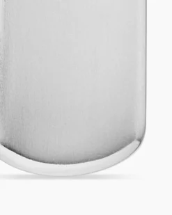 Chevron Tag Sterling Silver, 21mm