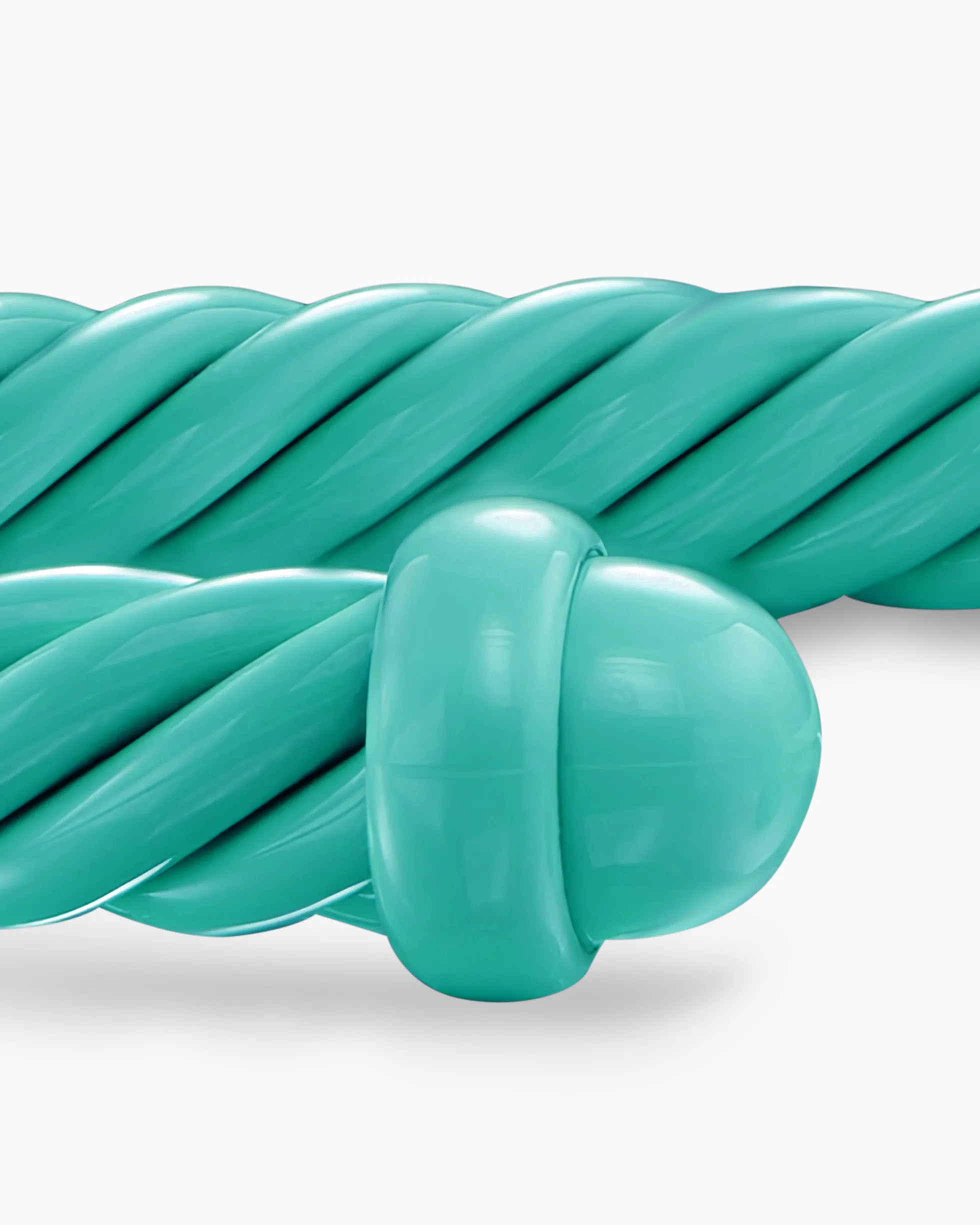 Classic Cable Bracelet Turquoise Aluminum, 4mm