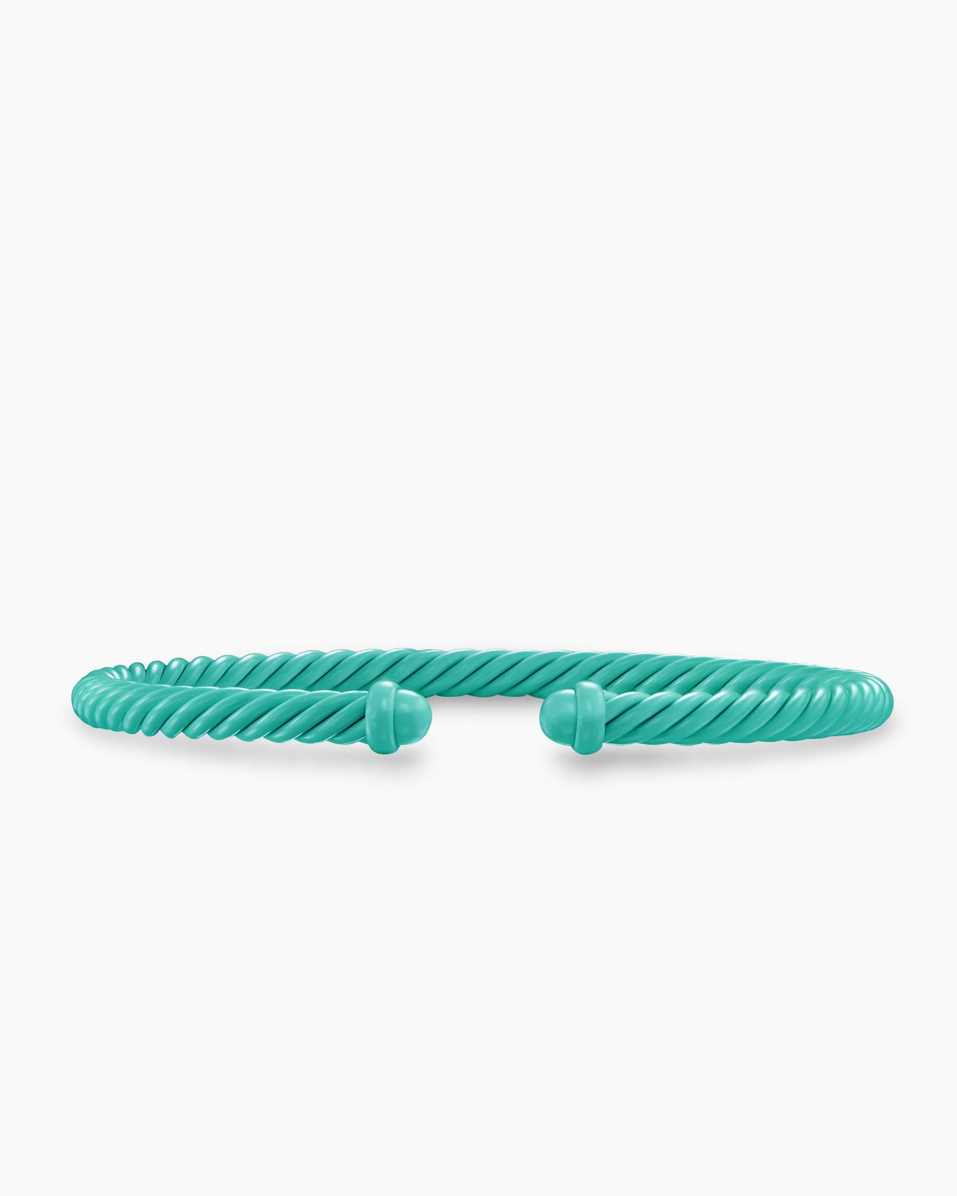Classic Cable Bracelet Turquoise Aluminum, 4mm