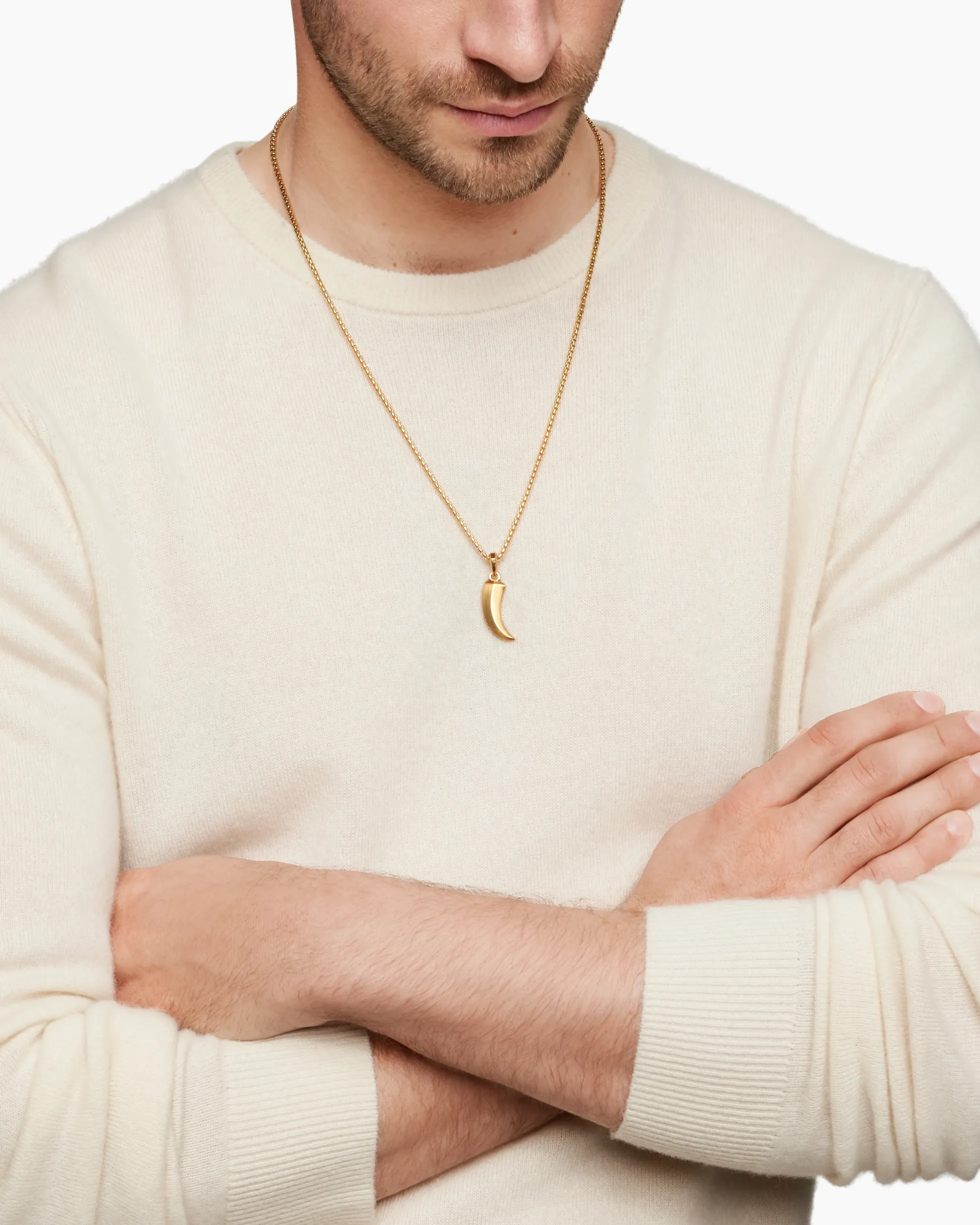 Claw Amulet 18K Yellow Gold, 25mm