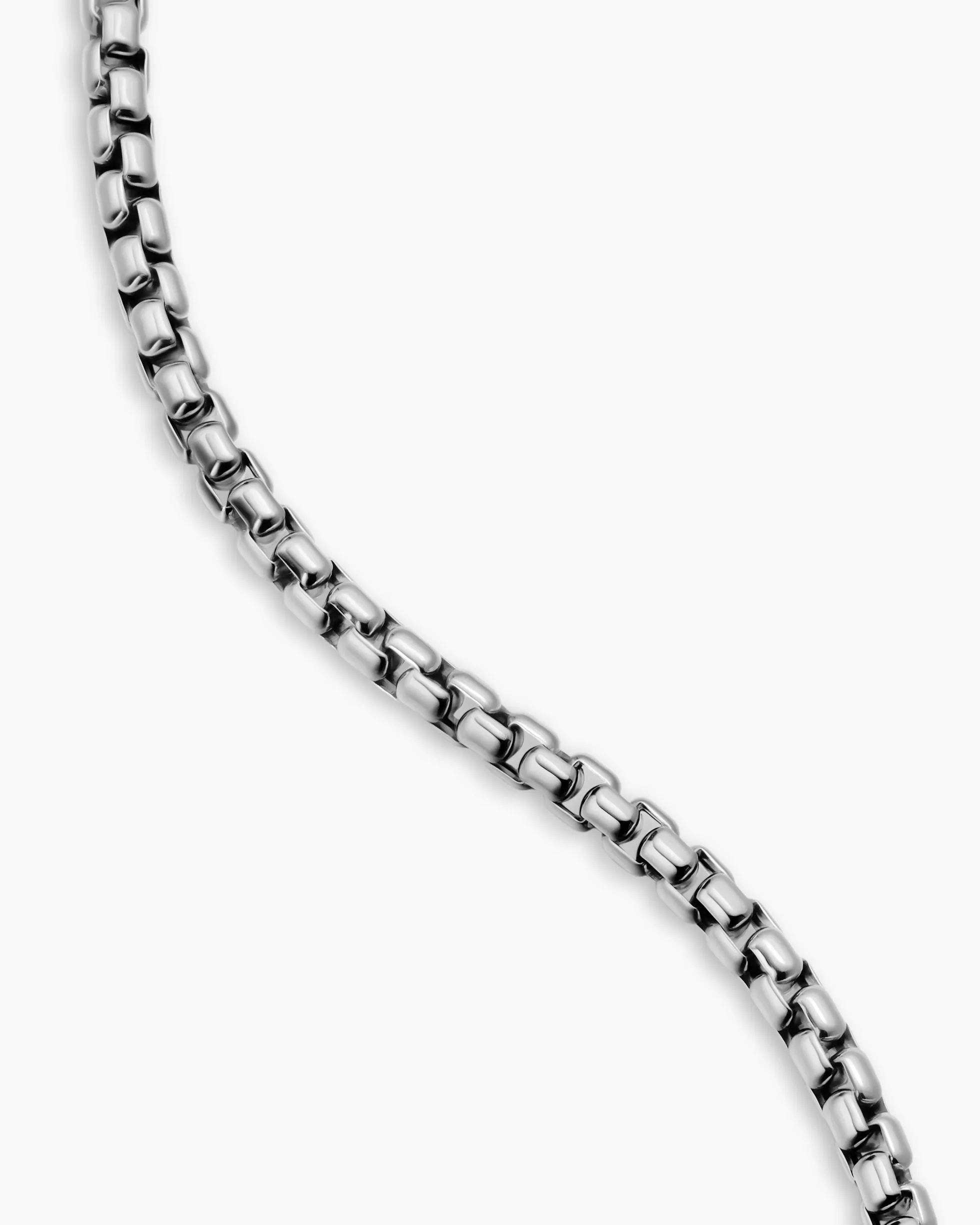 Cross Station Necklace Sterling Silver, 3.6mm