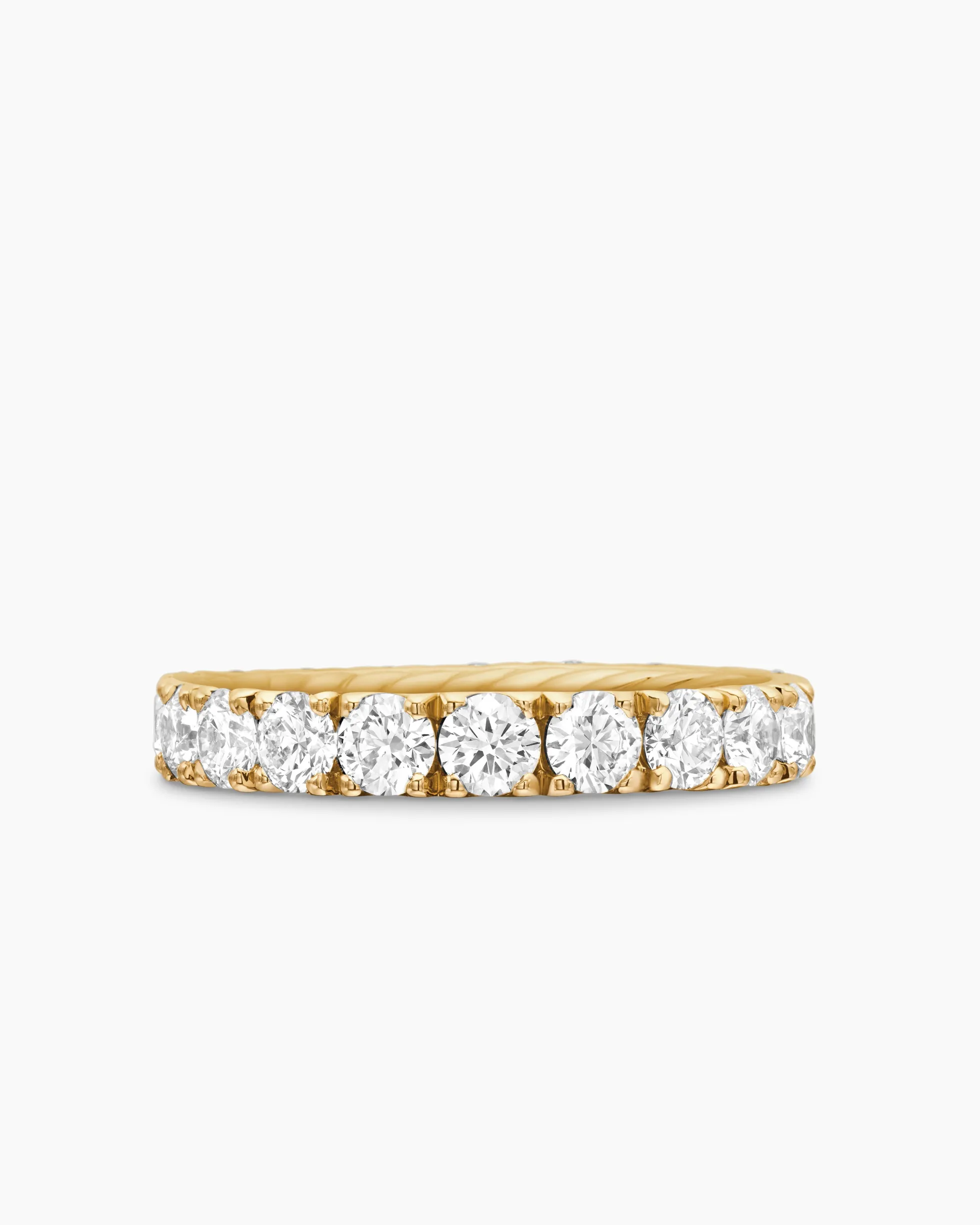 DY Eden Band Ring 18K Yellow Gold with Diamonds, 3.6mm