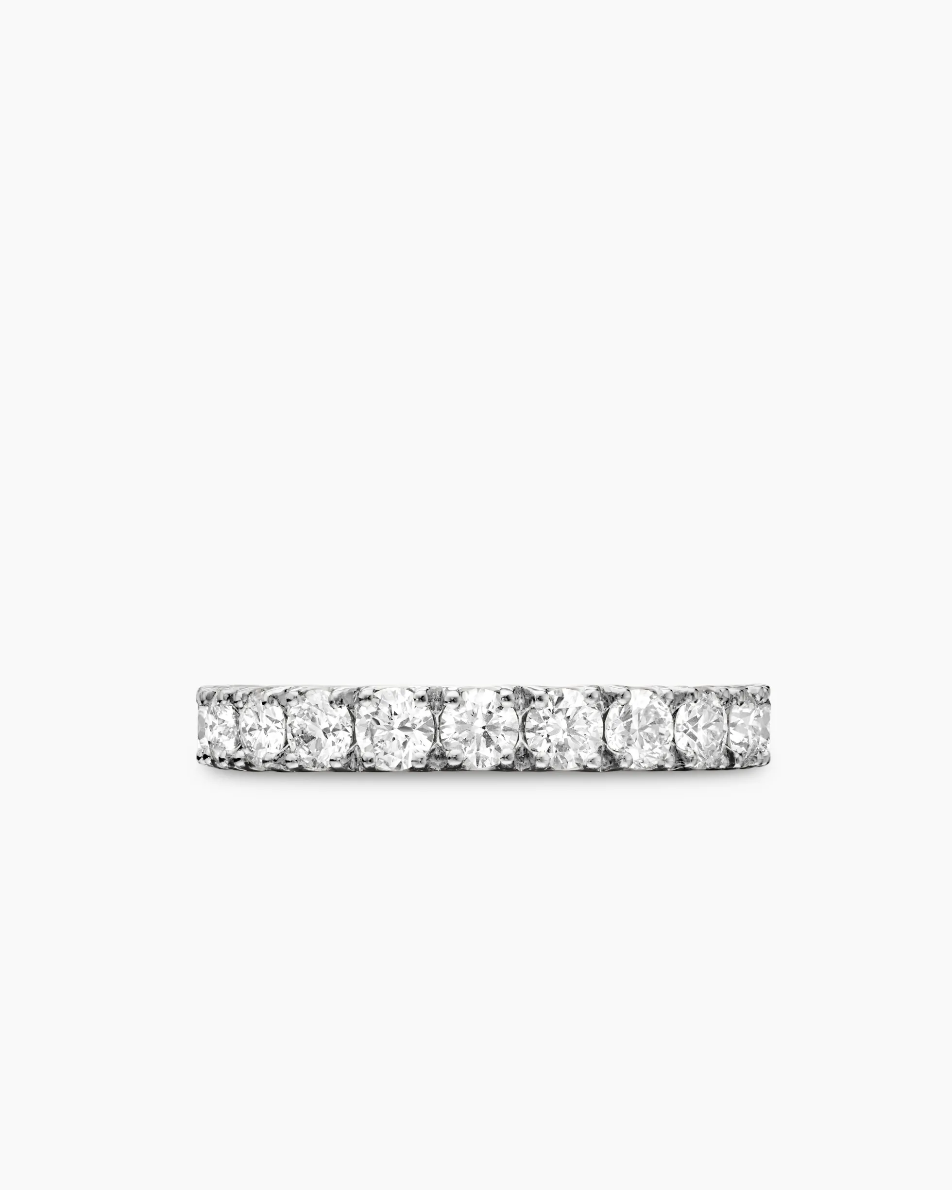 DY Eden Eternity Band Ring Platinum with Diamonds, 3.2mm