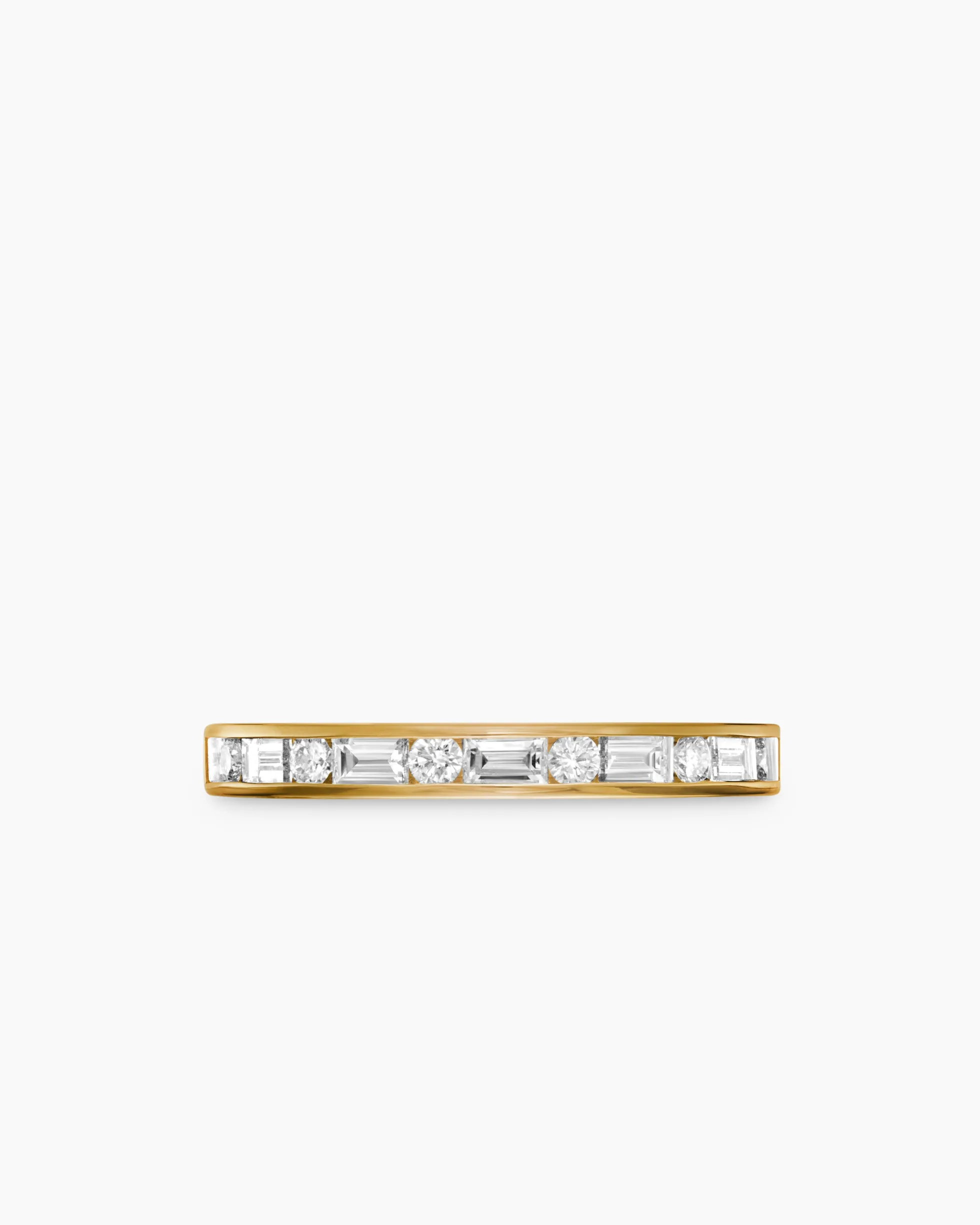 DY Eden Partway Alternating Diamond Band Ring 18K Yellow Gold with Diamonds, 2.8mm