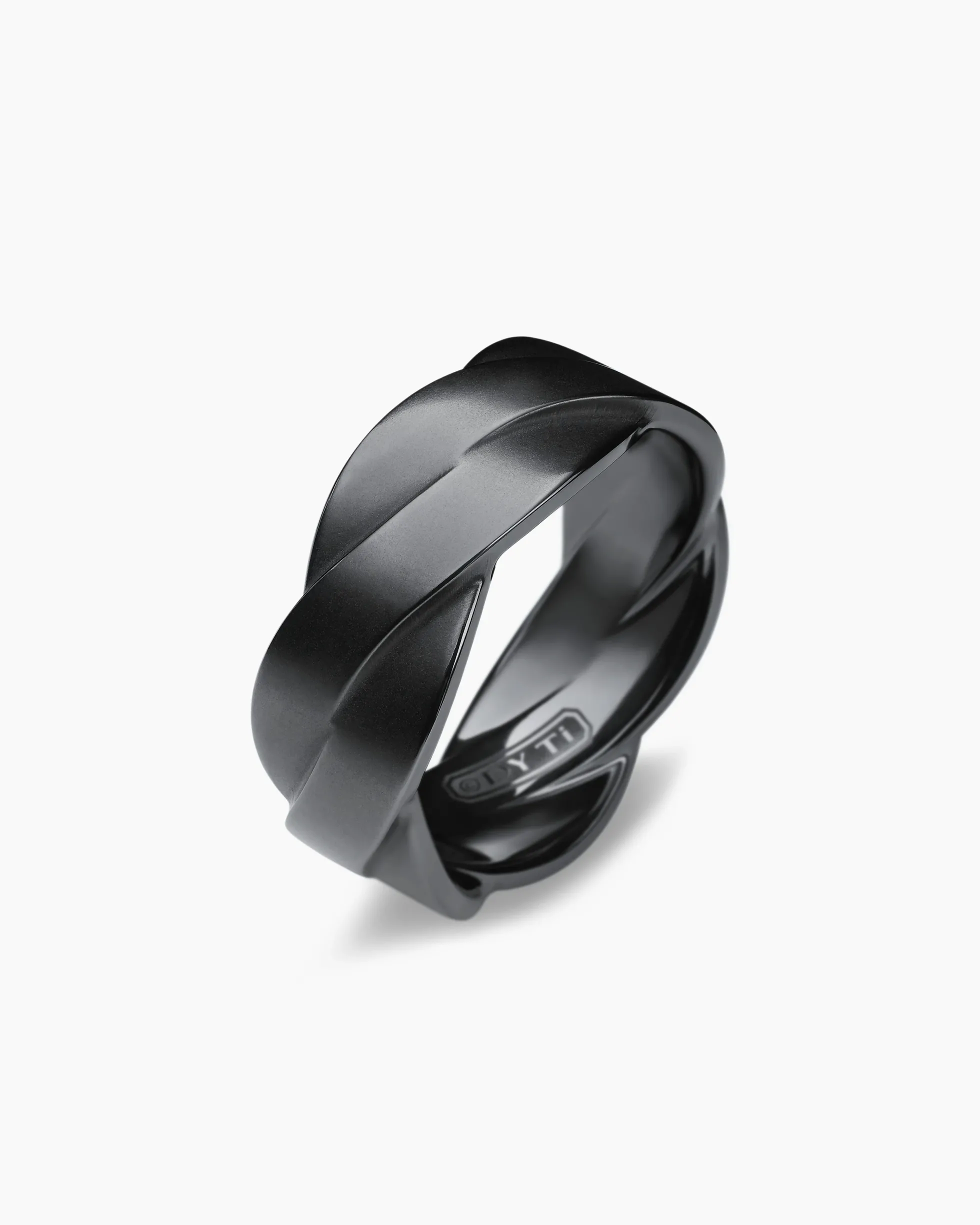 DY Helios™ Band Ring Black Titanium, 9mm