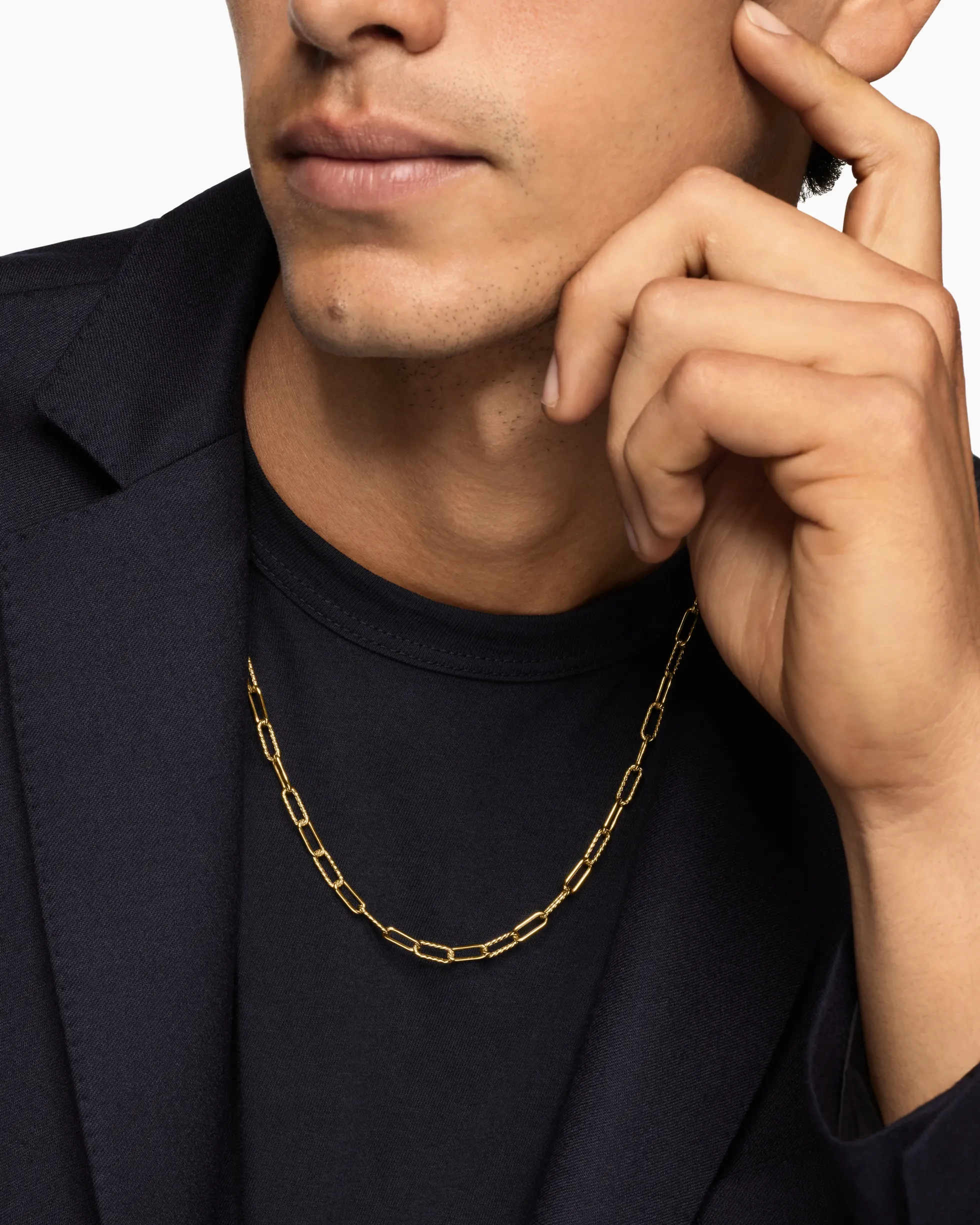 DY Madison® Chain Necklace 18K Yellow Gold, 4mm