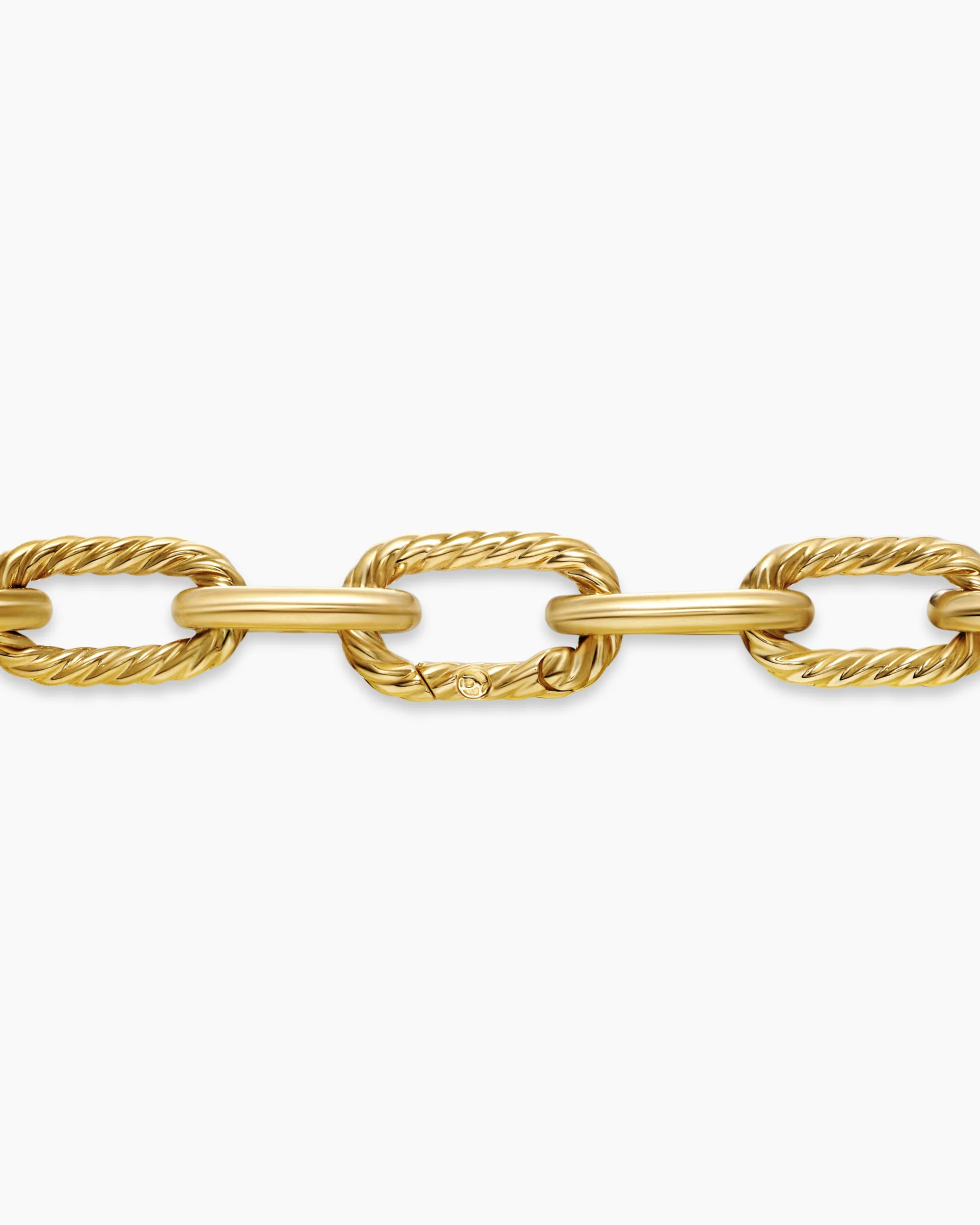 DY Madison® Chain Necklace 18K Yellow Gold with Diamonds, 11mm