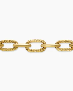 DY Madison® Chain Necklace 18K Yellow Gold with Diamonds, 8.5mm