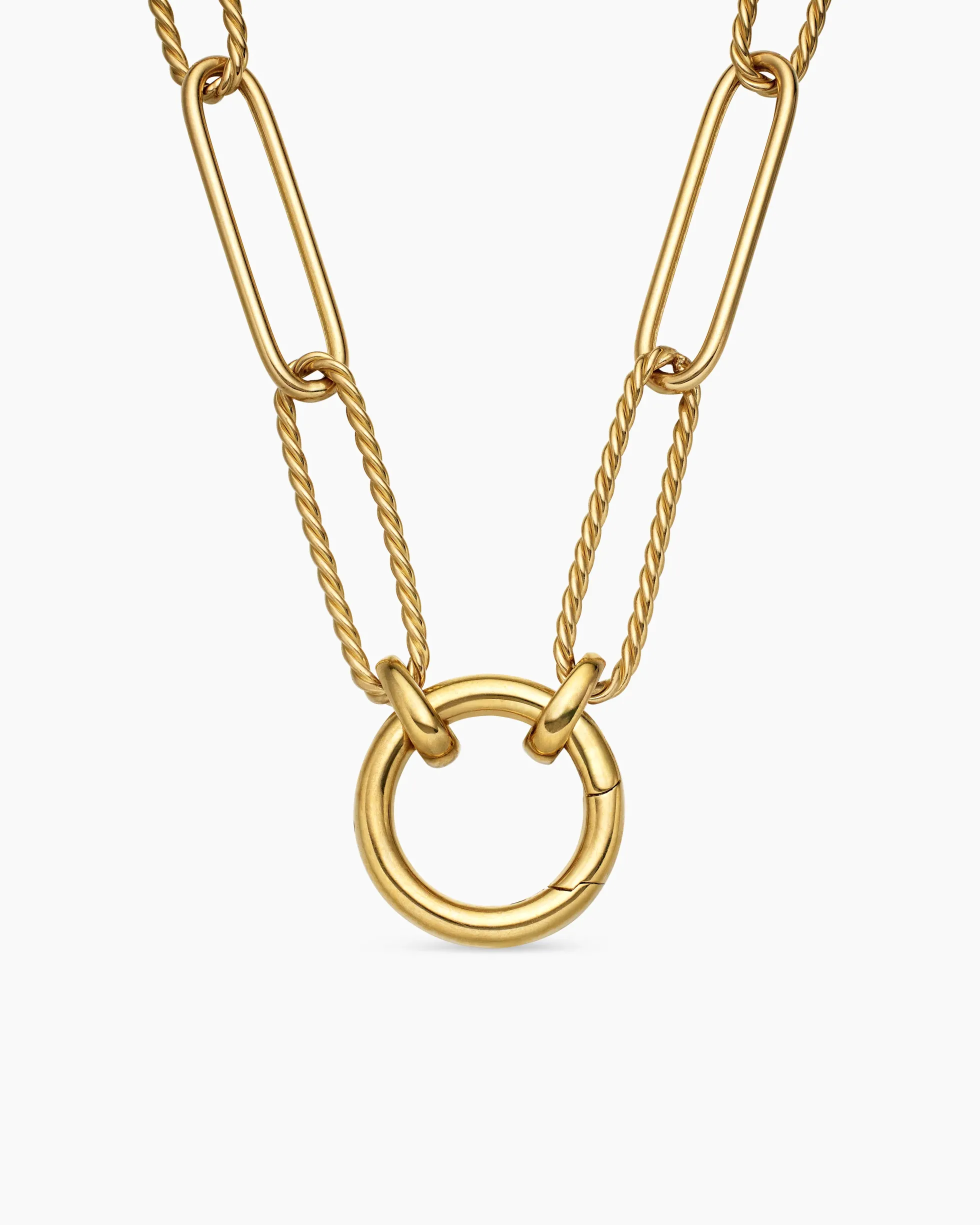 DY Madison® Elongated Chain Necklace 18K Yellow Gold, 5mm