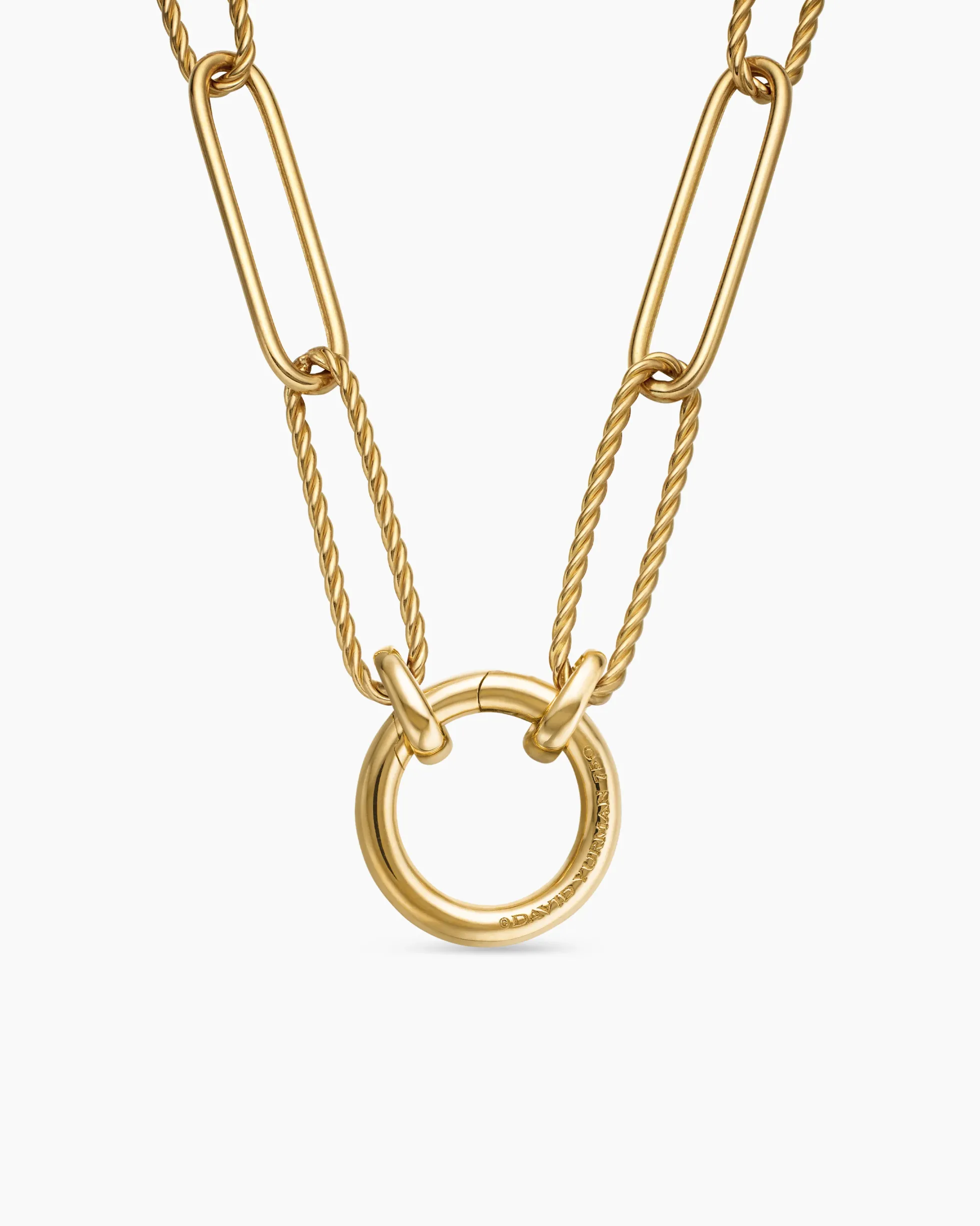 DY Madison® Elongated Chain Necklace 18K Yellow Gold, 5mm