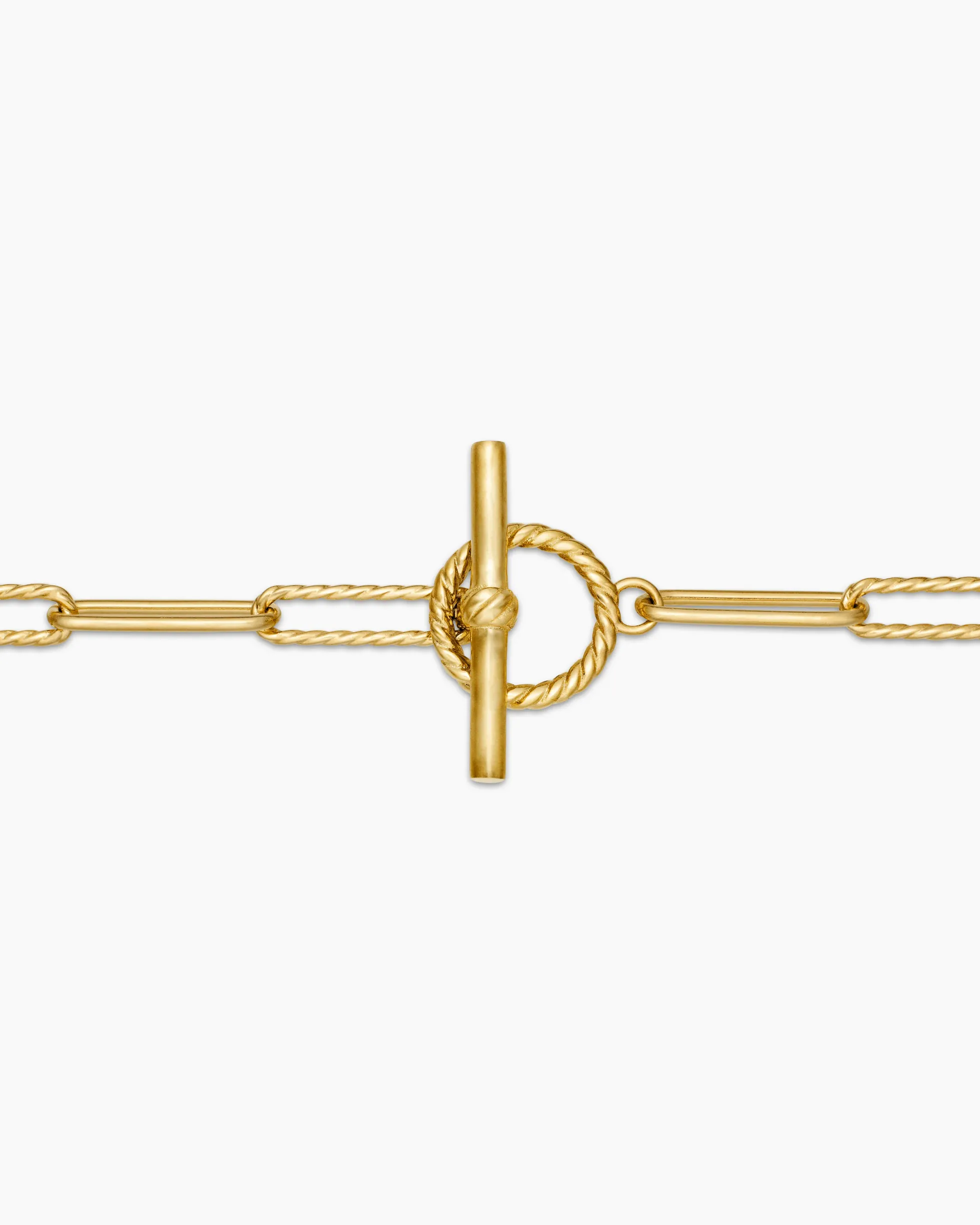 DY Madison® Elongated Chain Necklace 18K Yellow Gold, 3.5mm