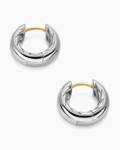 DY Mercer® Micro Hoop Earrings Sterling Silver, 13.4mm