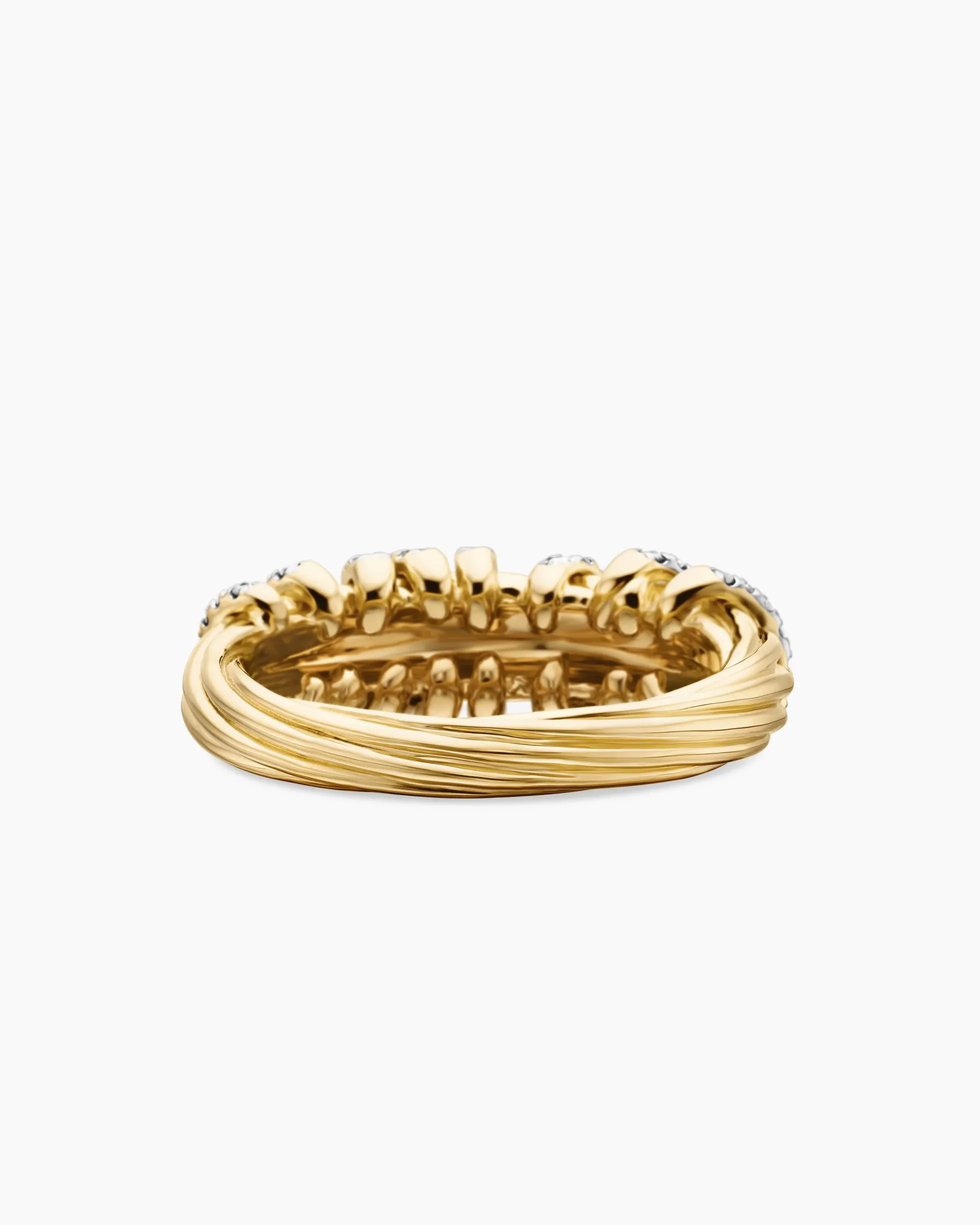 Helena Ring 18K Yellow Gold with Diamonds, 7.7mm