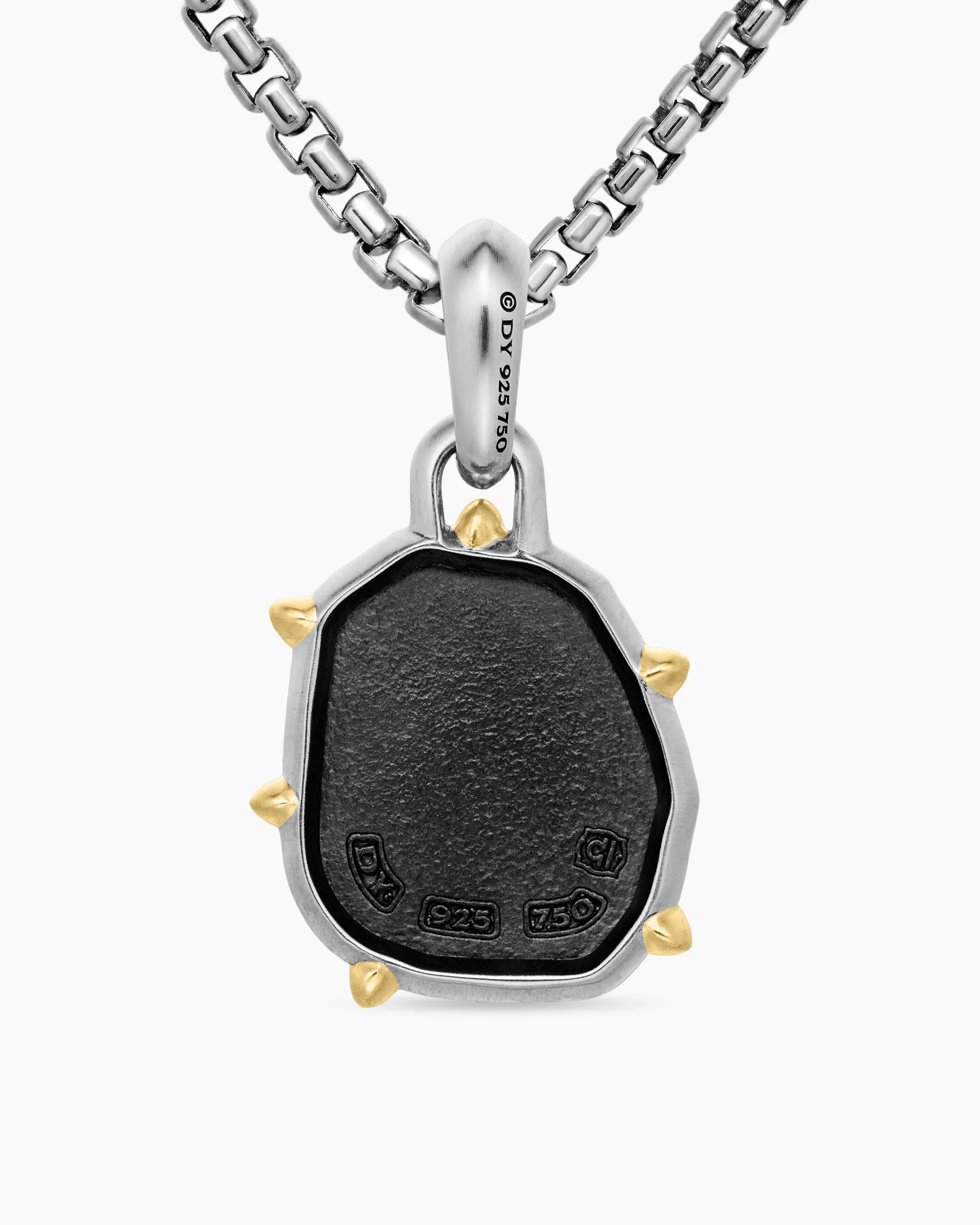 Libra Amulet Sterling Silver with 18K Yellow Gold, 23mm