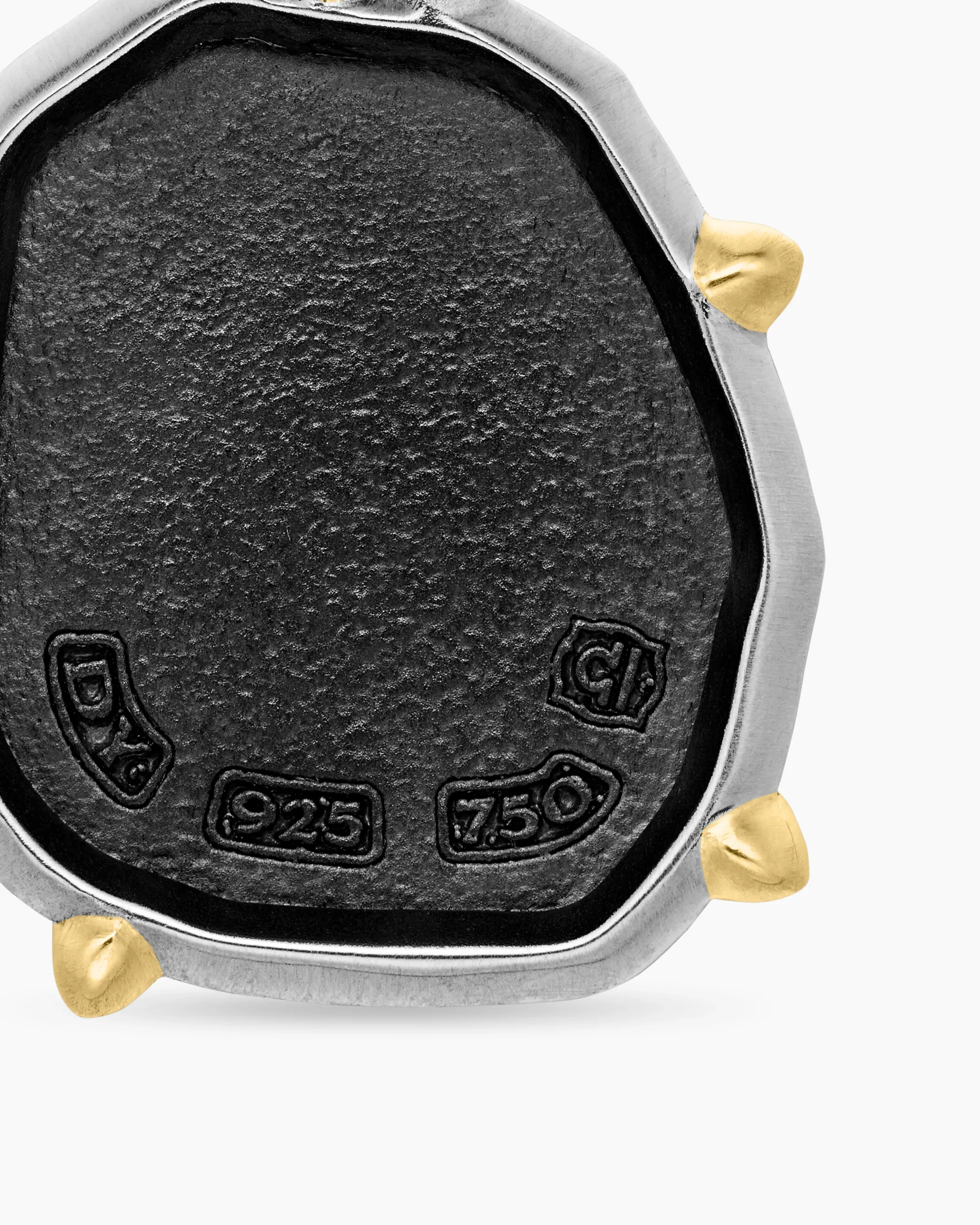 Libra Amulet Sterling Silver with 18K Yellow Gold, 23mm