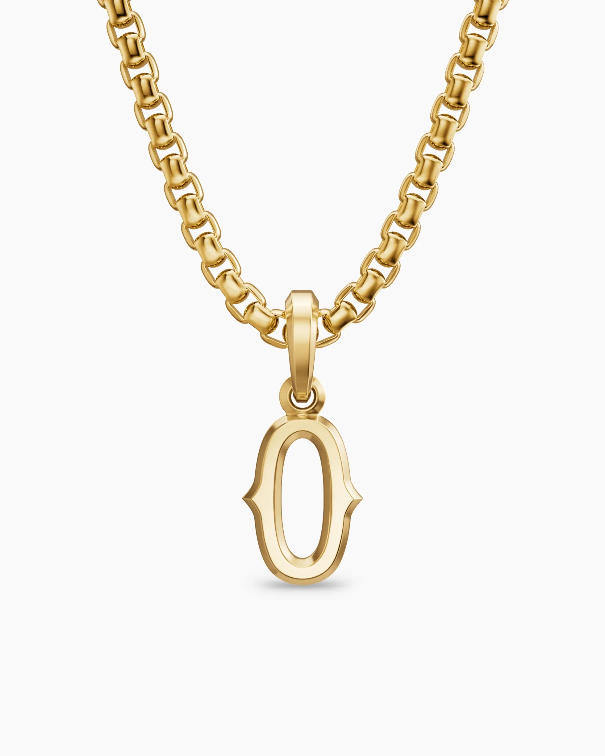 Number Zero Amulet 18K Yellow Gold, 14.8mm