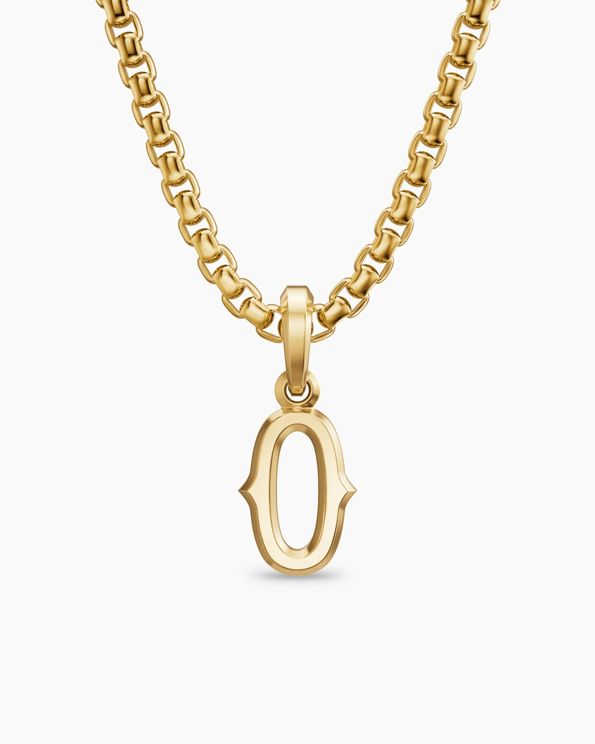 Number Zero Amulet 18K Yellow Gold, 14.8mm