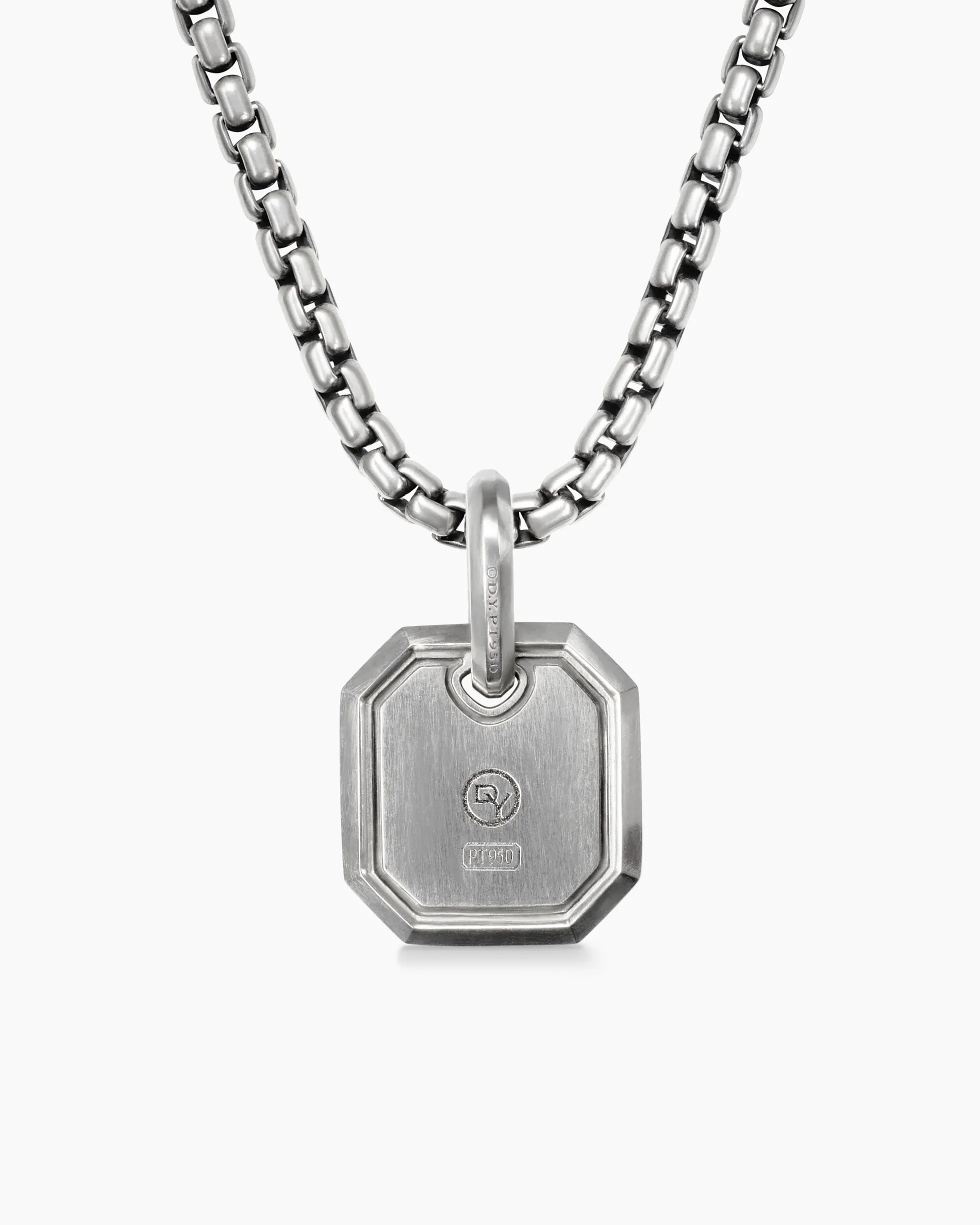 Octagonal Amulet Platinum, 15mm