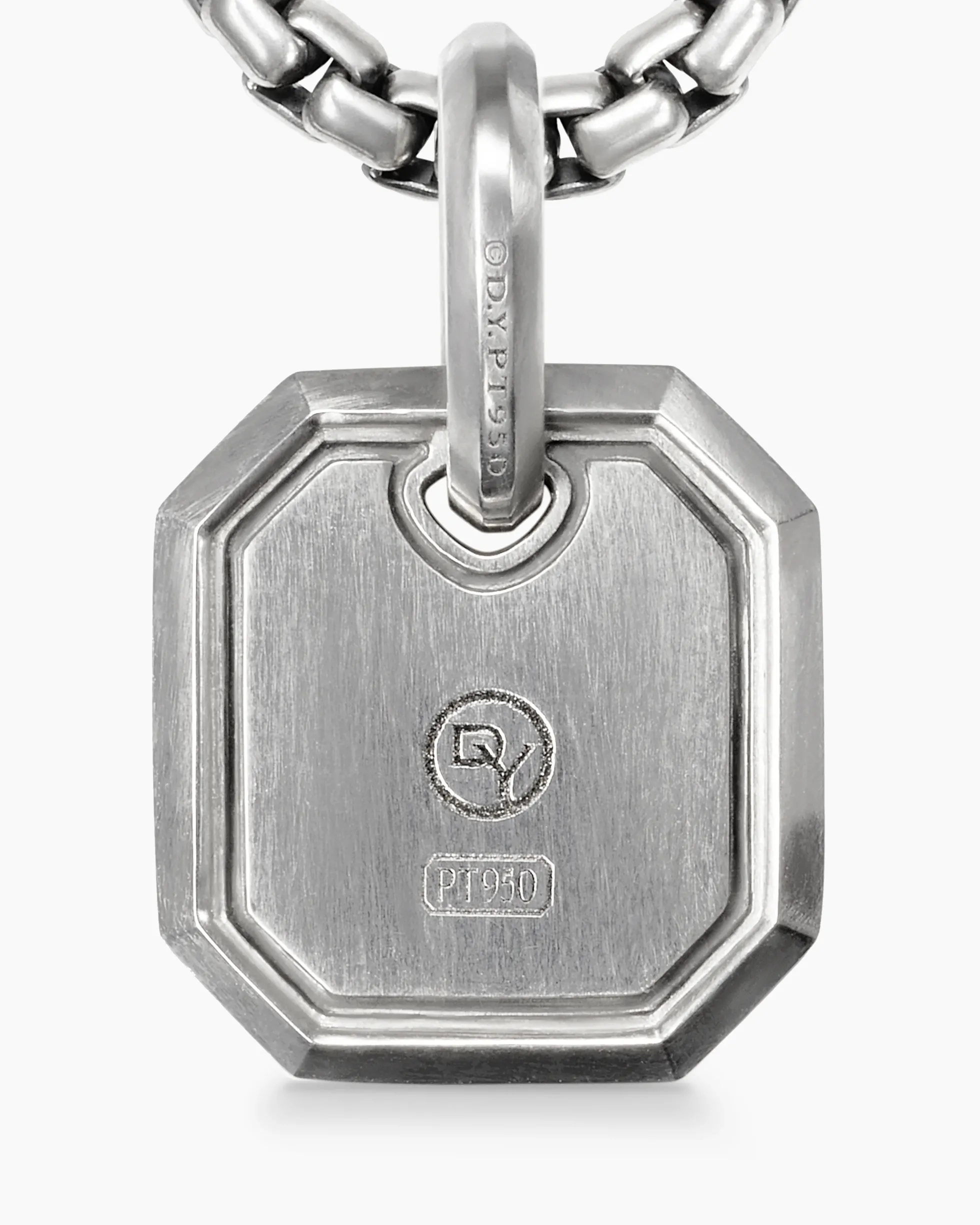 Octagonal Amulet Platinum, 15mm
