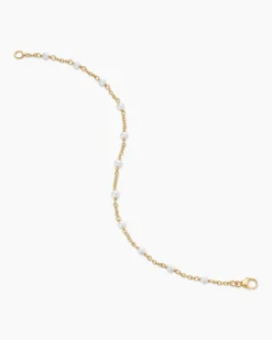 Pearl Classics Station Bracelet 18K Yellow Gold, 3.5mm