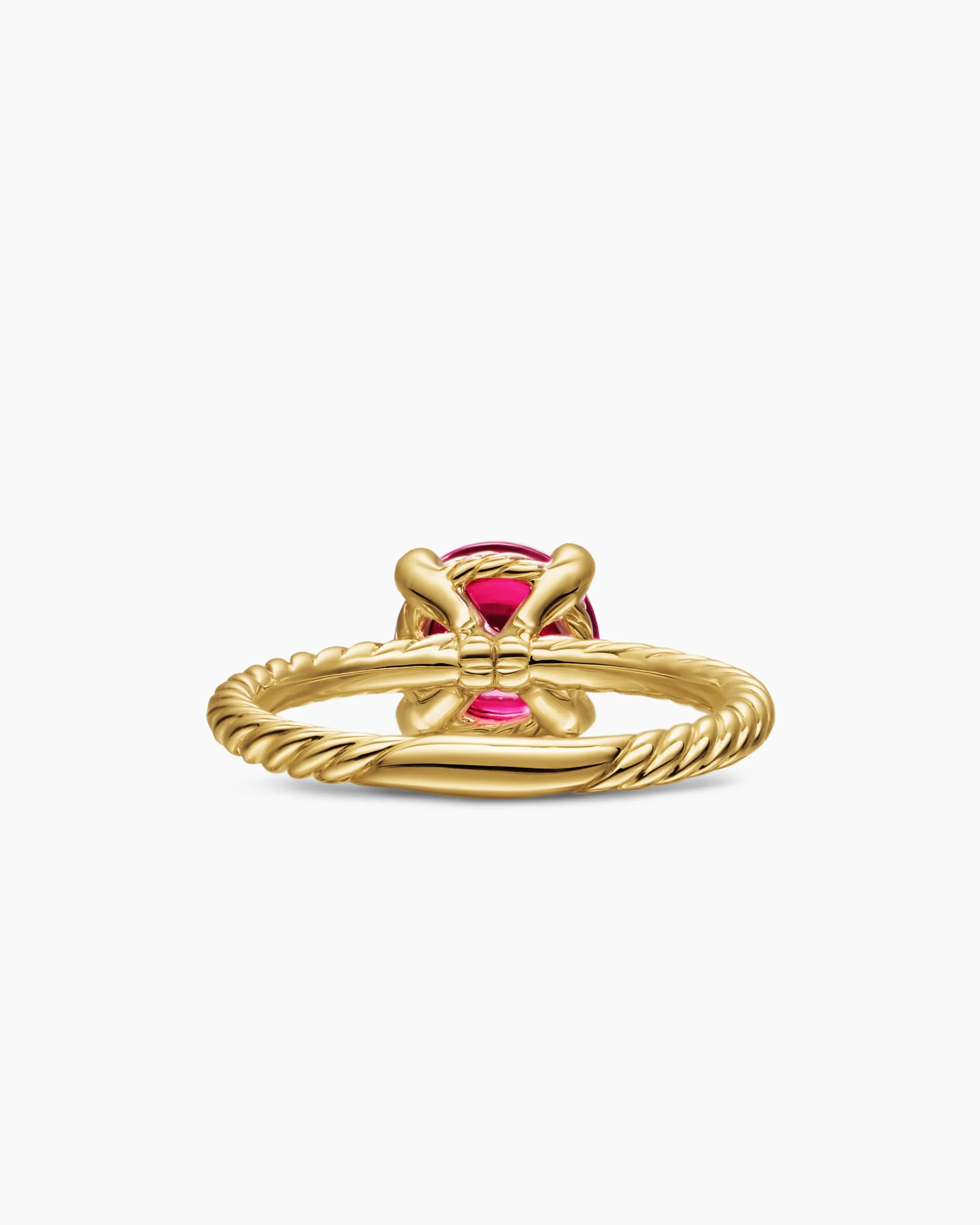 Petite Chatelaine® Ring 18K Yellow Gold with Rhodolite Garnet and Diamonds, 8mm