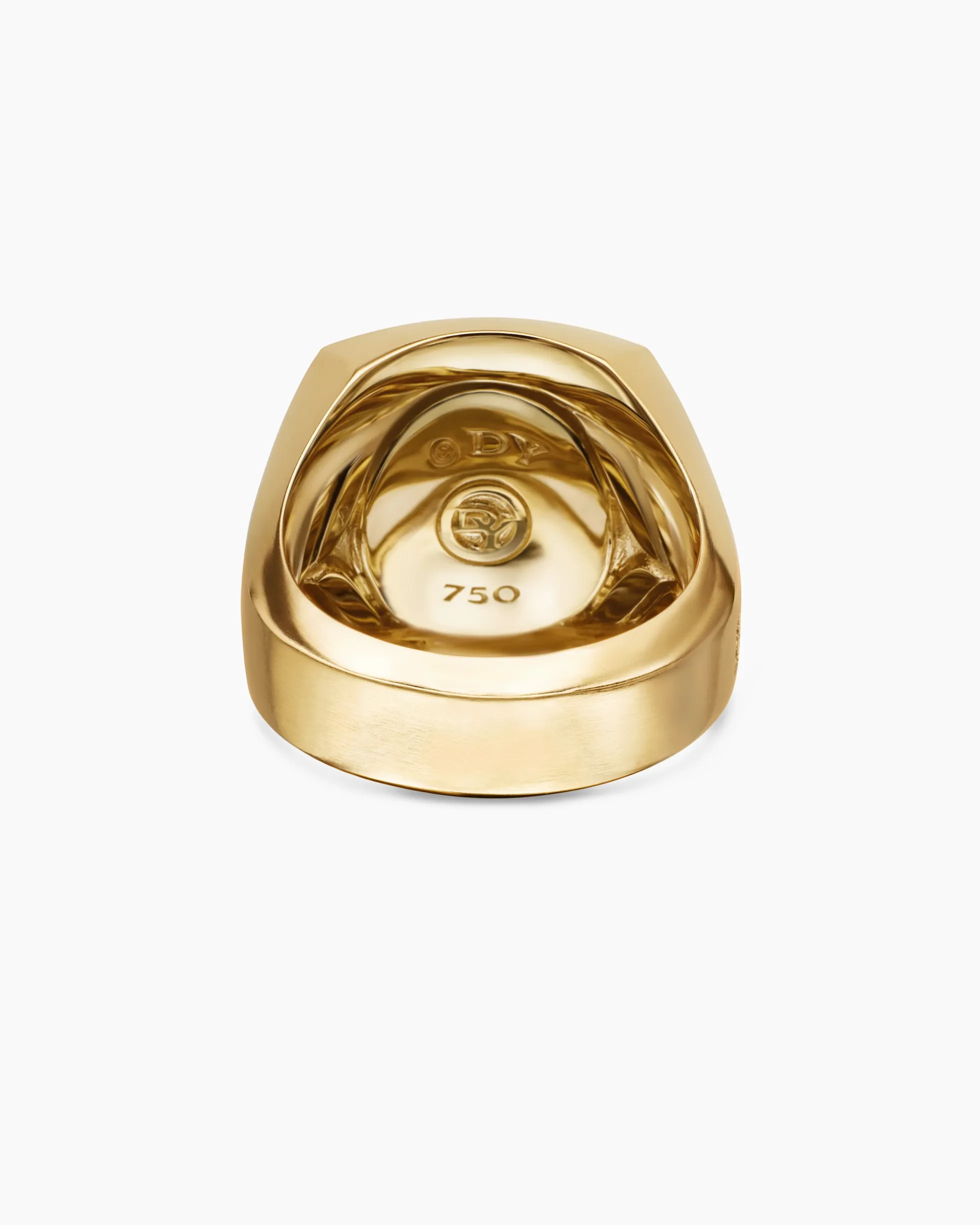 Petrvs® Horse Signet Ring 18K Yellow Gold, 18.3mm