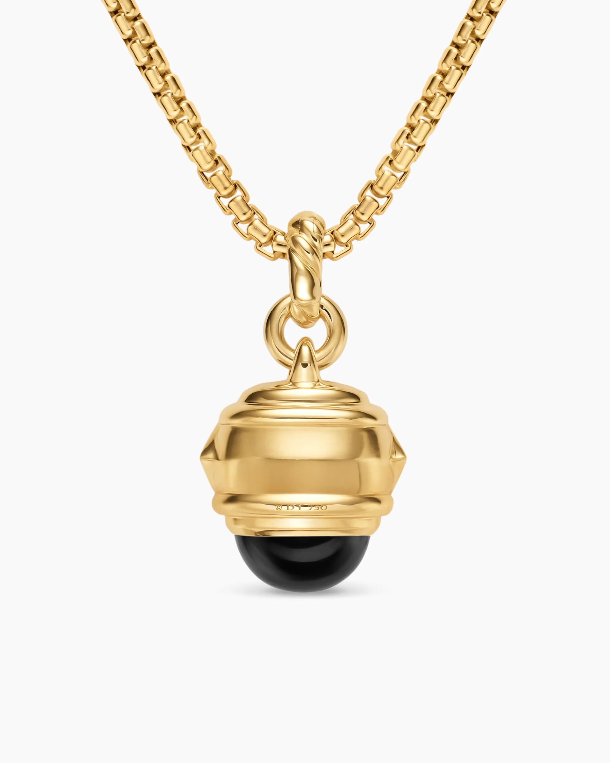 Renaissance® Amulet 18K Yellow Gold with Black Onyx and Tsavorites, 19.8mm