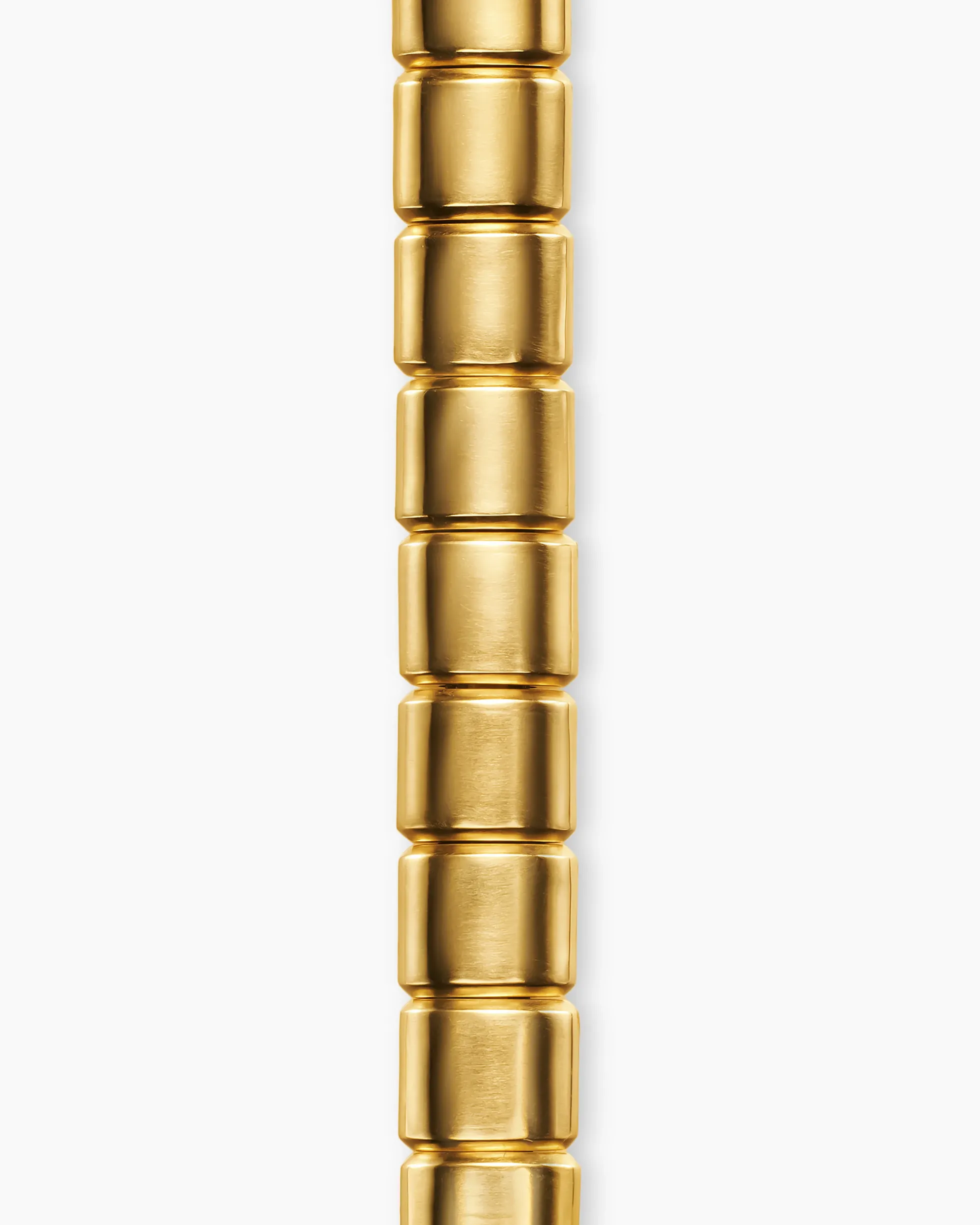 Spiritual Beads Flat Bead Bracelet 18K Yellow Gold, 8mm