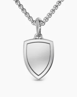 St. Michael Amulet Sterling Silver with 14K Yellow Gold, 26mm