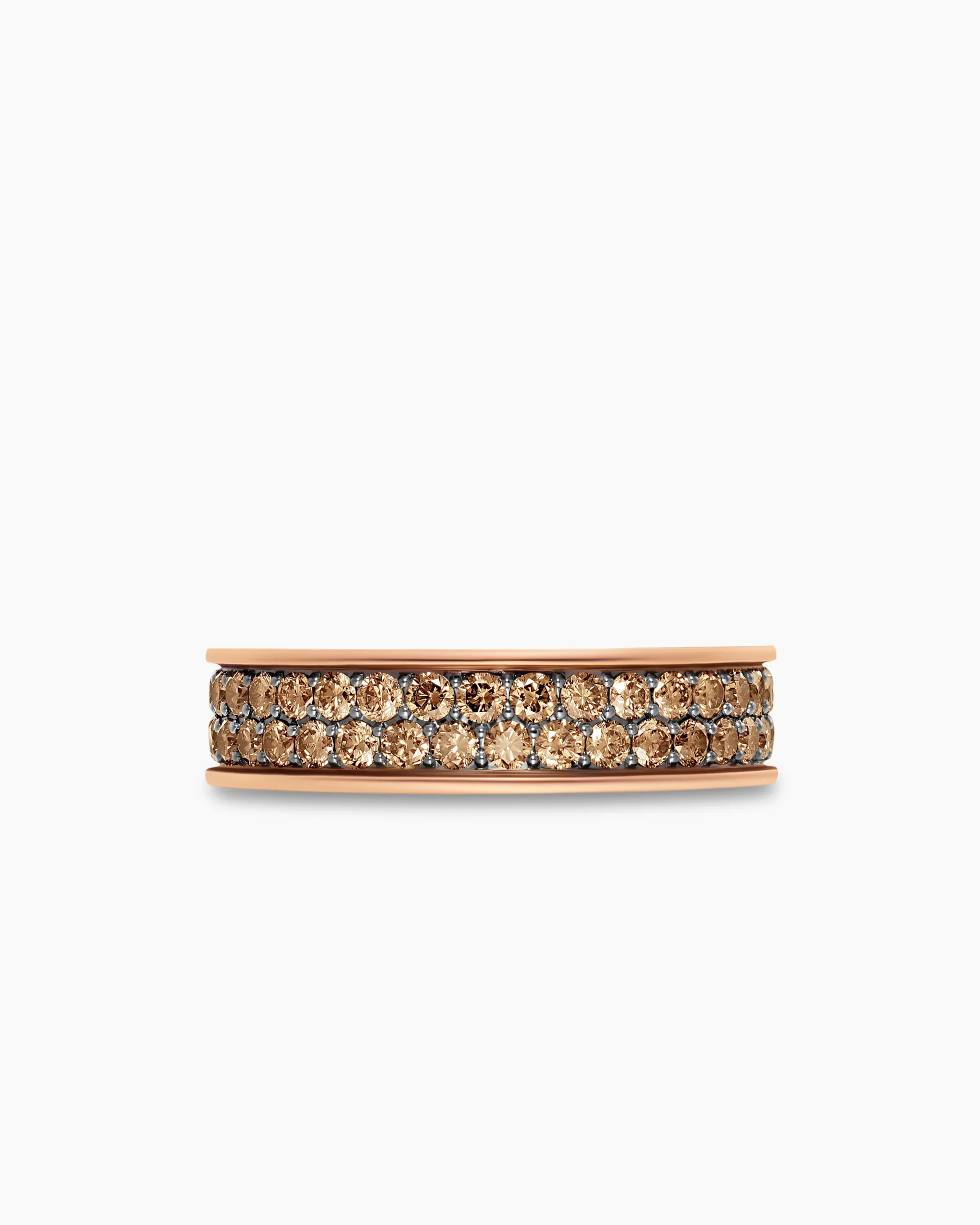 Streamline® Band Ring 18K Rose Gold with Cognac Diamonds, 6.2mm