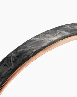 Streamline® Cuff Bracelet 18K Rose Gold with Forged Carbon, 9mm
