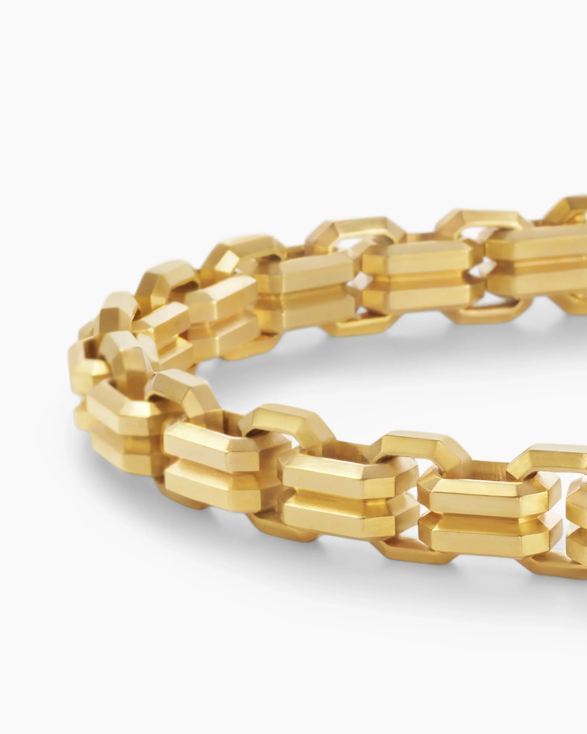 Streamline® Double Link Bracelet 18K Yellow Gold, 8mm