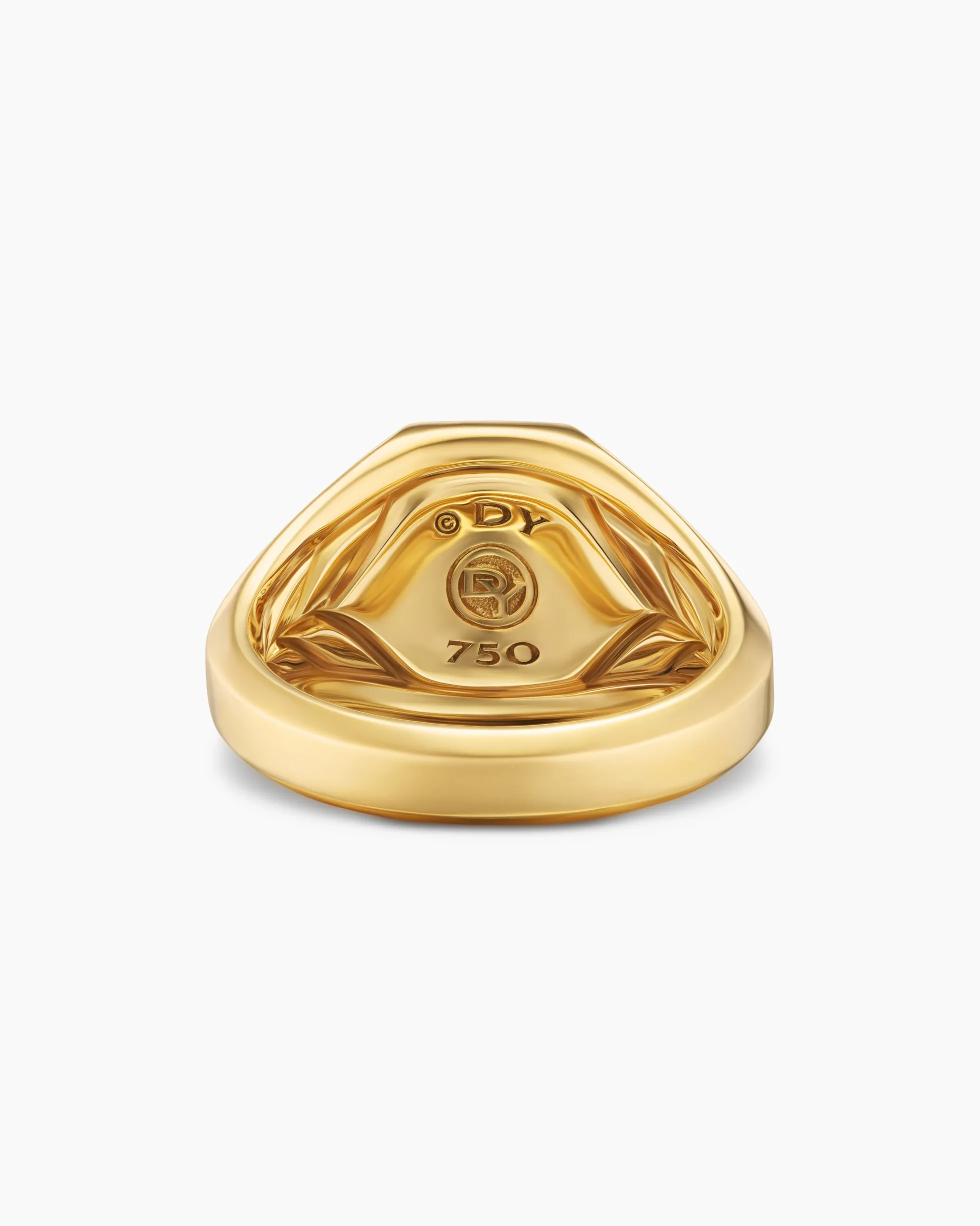 Streamline® Signet Ring 18K Yellow Gold with Pietersite, 14mm