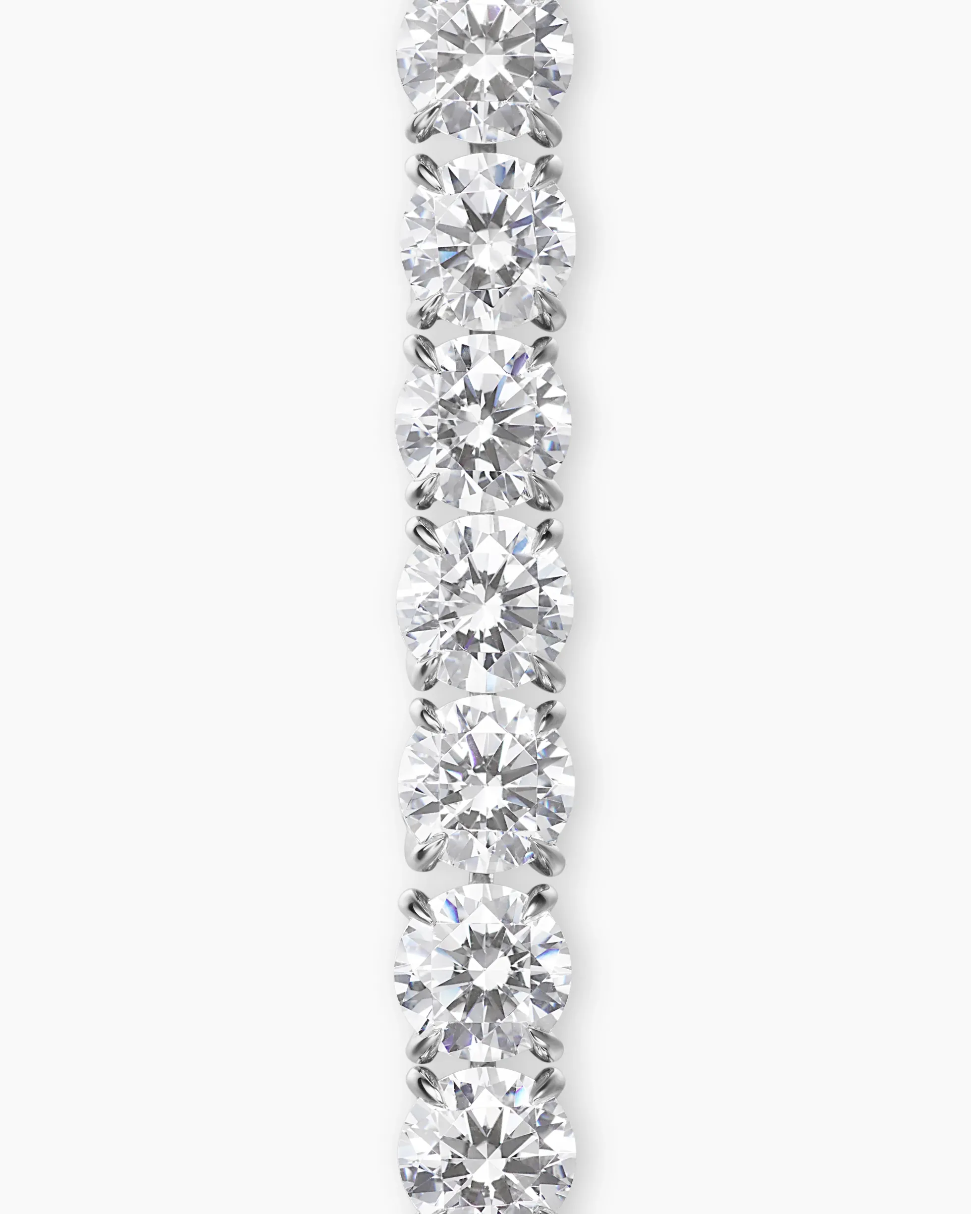 Tennis Bracelet 18K White Gold with Diamonds, 3.8mm