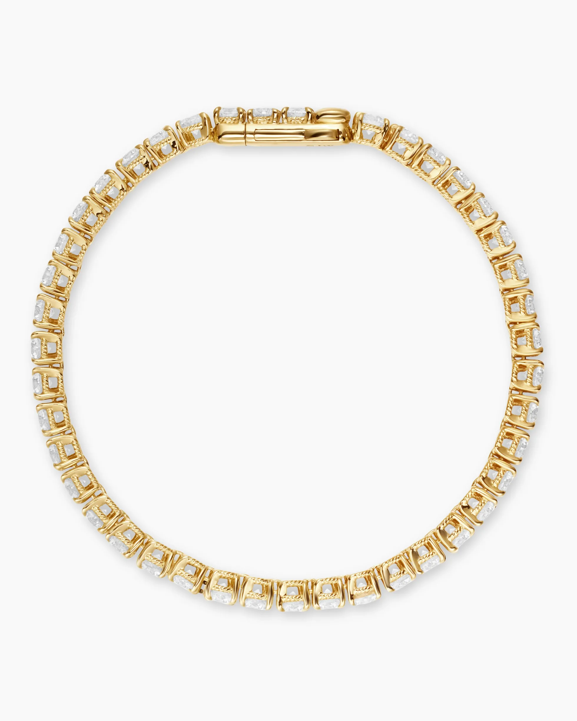 Tennis Bracelet 18K Yellow Gold with Diamonds, 4mm
